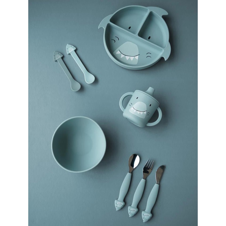 Plato infantil silicona Shark Trixie - Nanetes